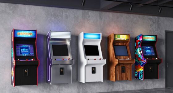 top wall mounted arcade cabinets