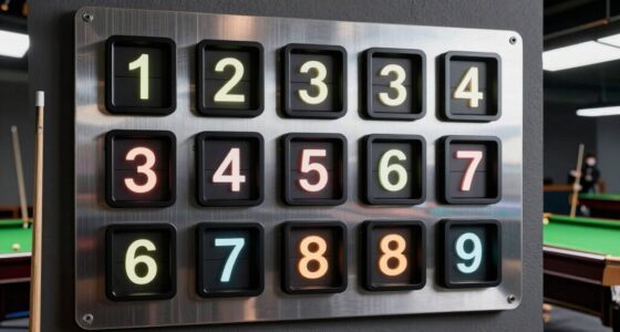top wall mounted score counters