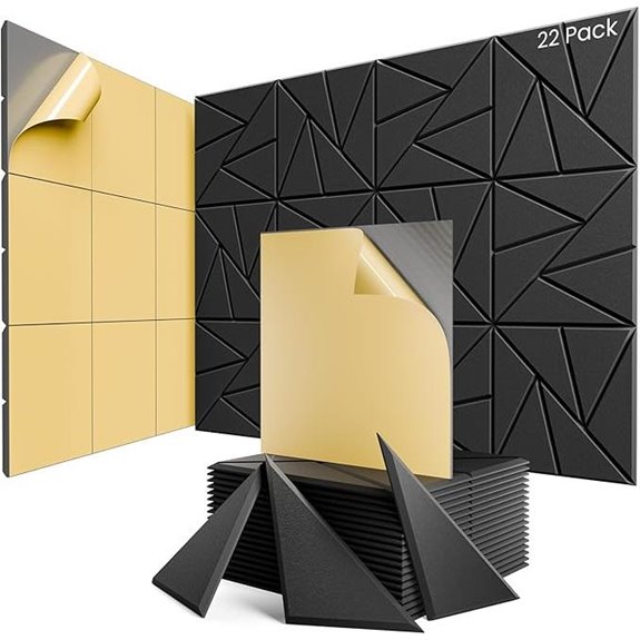 twenty two foam panels