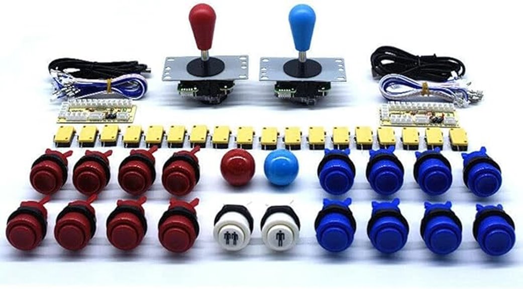 two player arcade control set