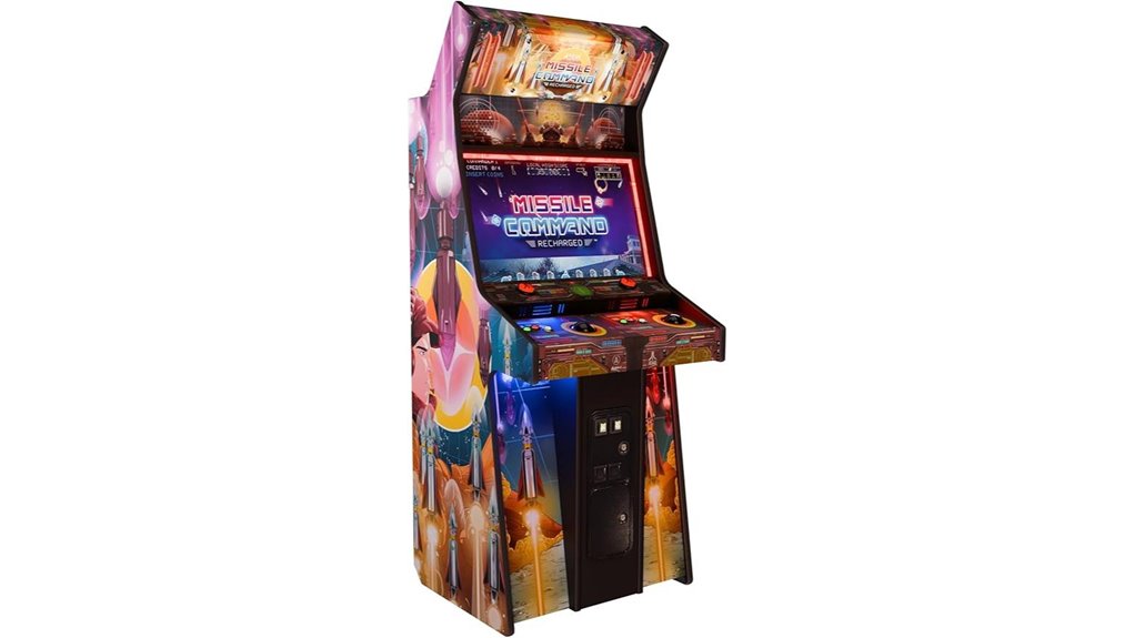 two player arcade missile game