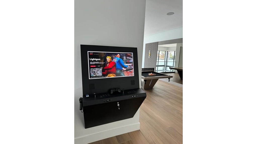 wall mounted arcade display