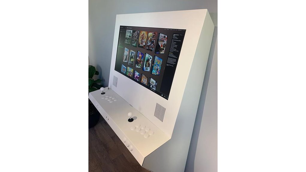 wall mounted gaming arcade