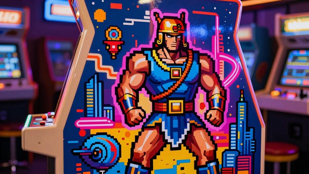 arcade art shapes gaming legacy