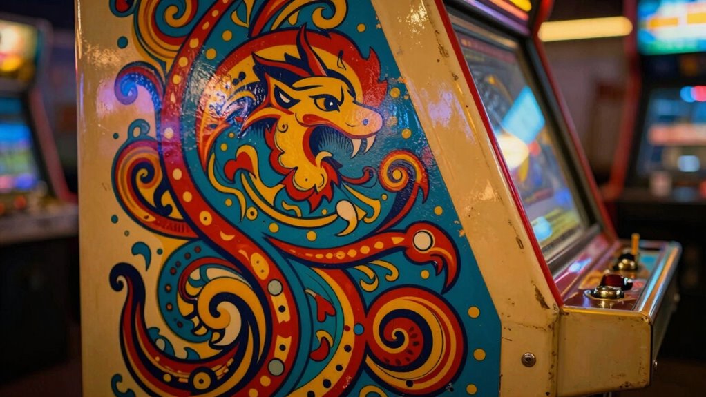 artwork branding on cabinets