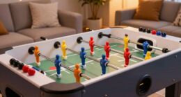 bubble hockey s space efficient design