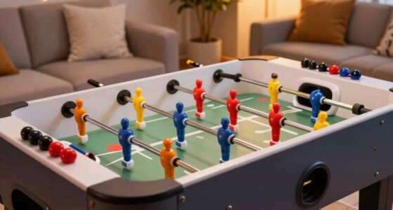 bubble hockey s space efficient design