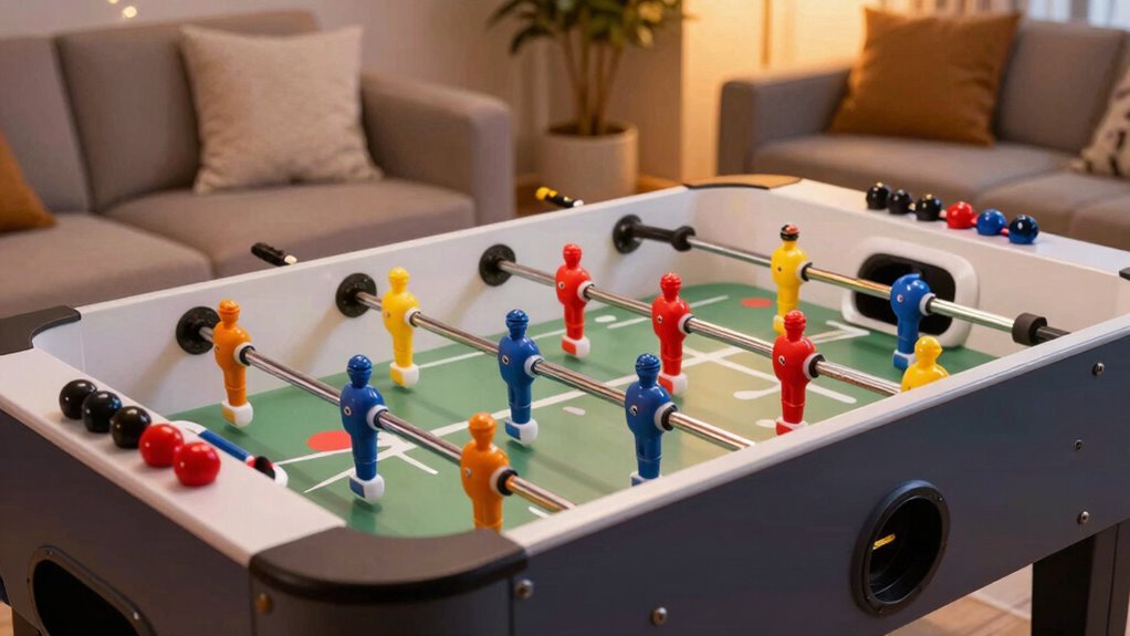 bubble hockey s space efficient design
