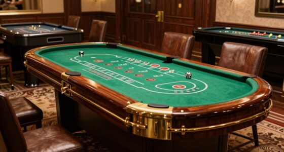 casino game table placement