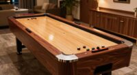 choosing appropriate shuffleboard length