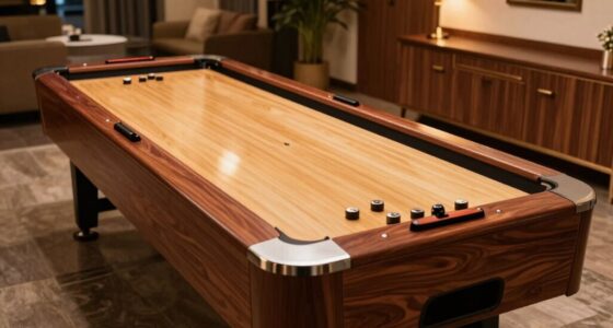 choosing appropriate shuffleboard length