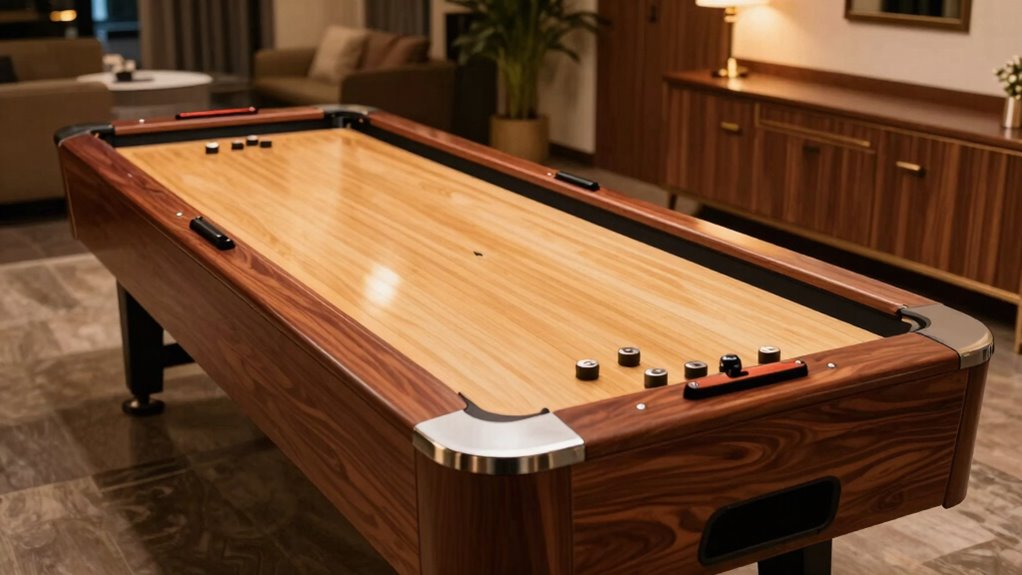 choosing appropriate shuffleboard length