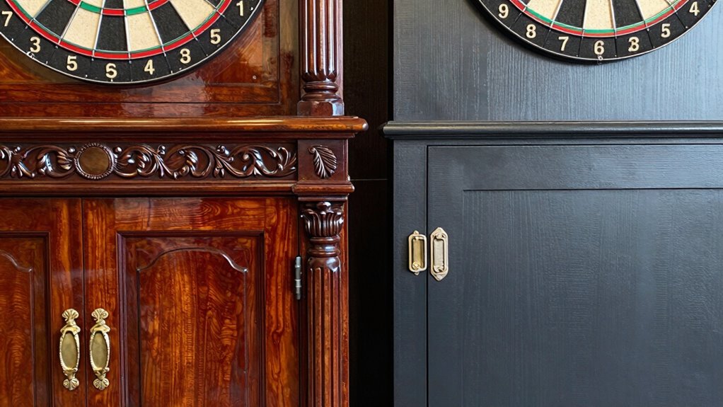 decorative versus functional cabinetry