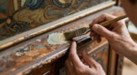 gentle cabinet artwork restoration