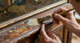 gentle cabinet artwork restoration