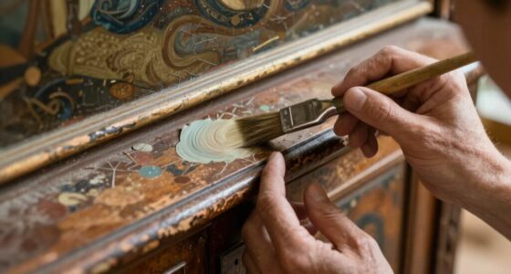 gentle cabinet artwork restoration