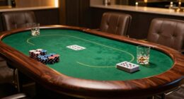 high quality organized poker table