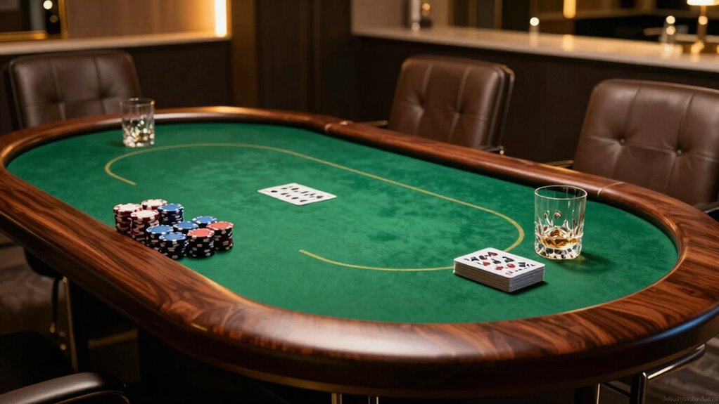 high quality organized poker table