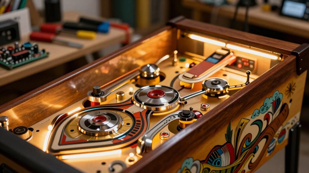homemade pinball machine development