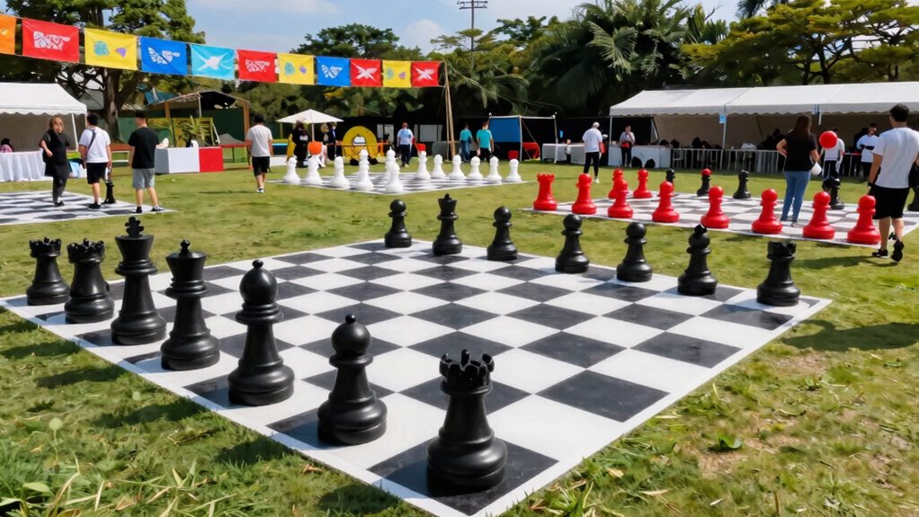 large game equipment placement