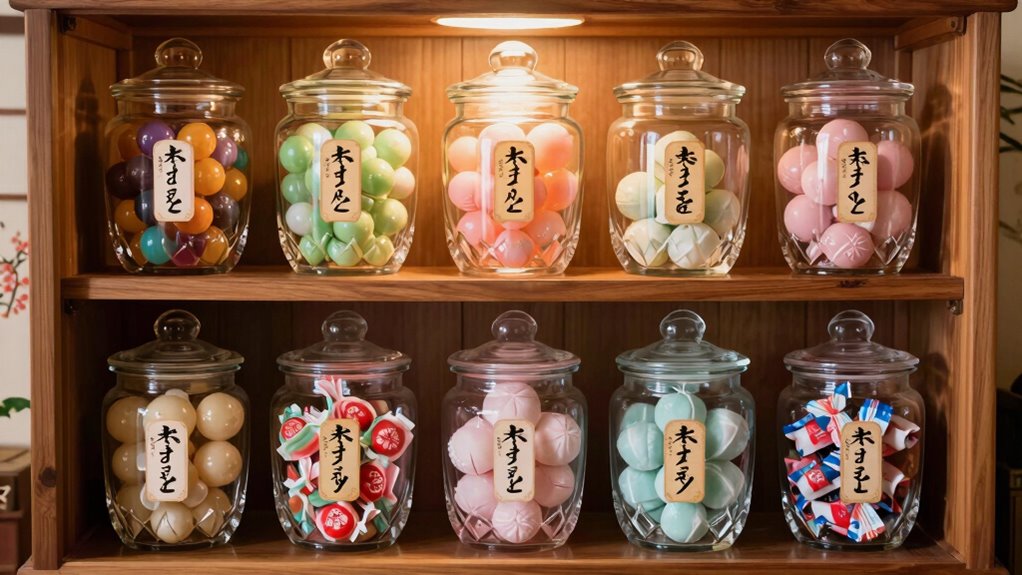 nostalgic japanese candy cabinets
