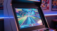 optimal arcade screen size