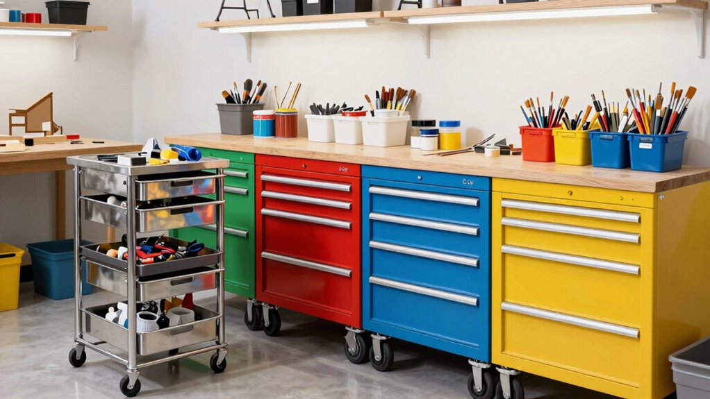 organized tool and supply storage