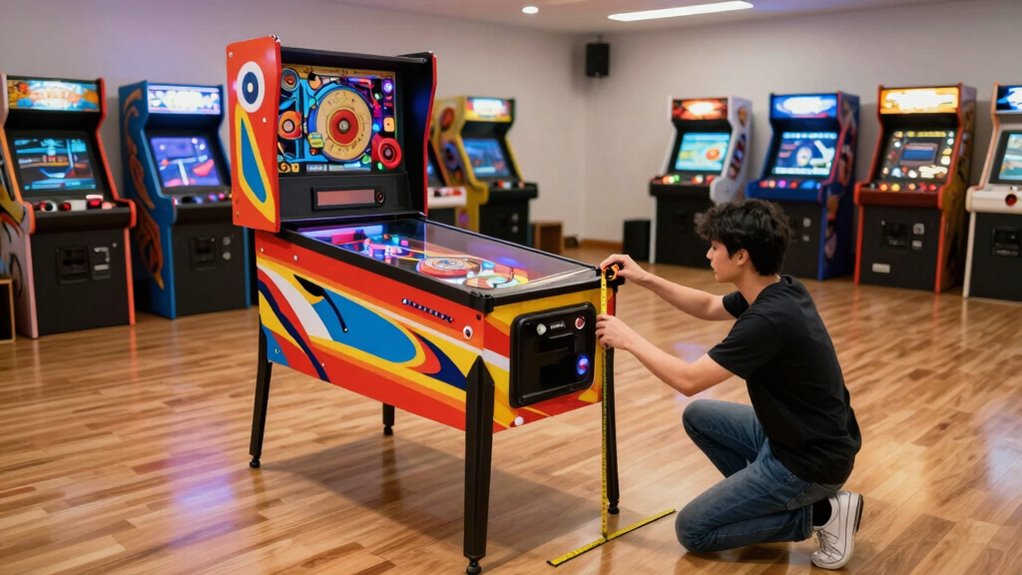room dimensions for pinball