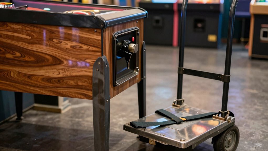 safe pinball machine handling