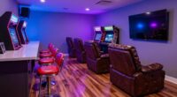 seating options in arcade