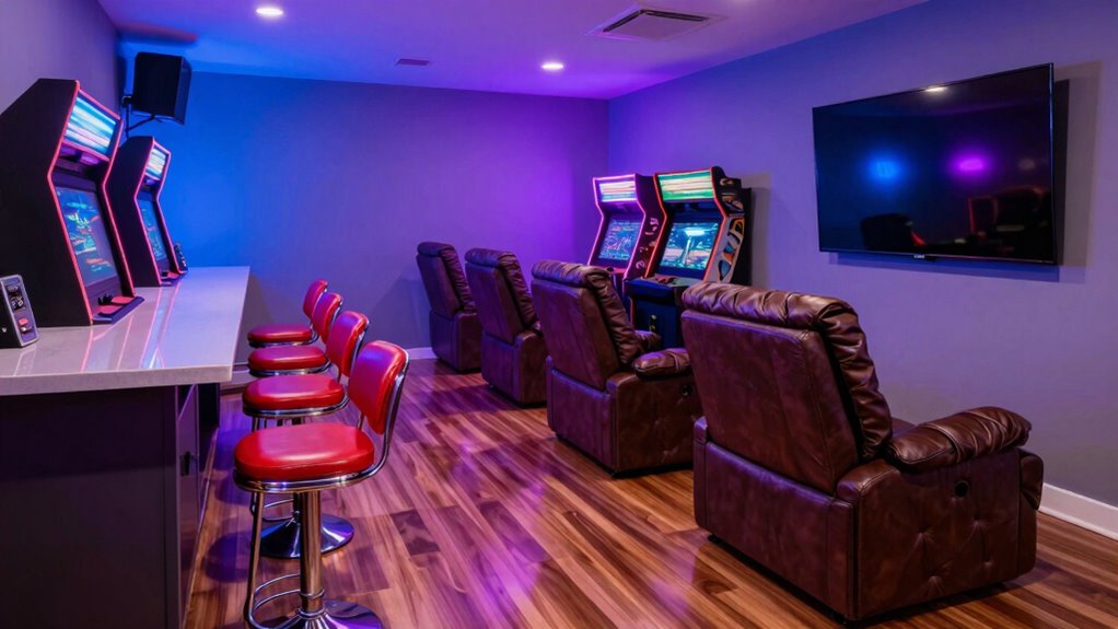 seating options in arcade