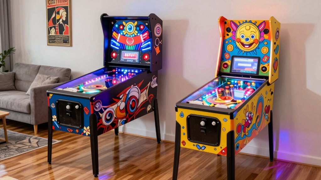 size options for pinball