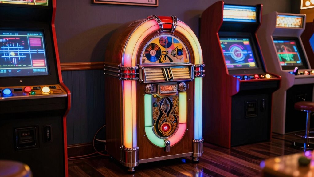 vintage music in game rooms