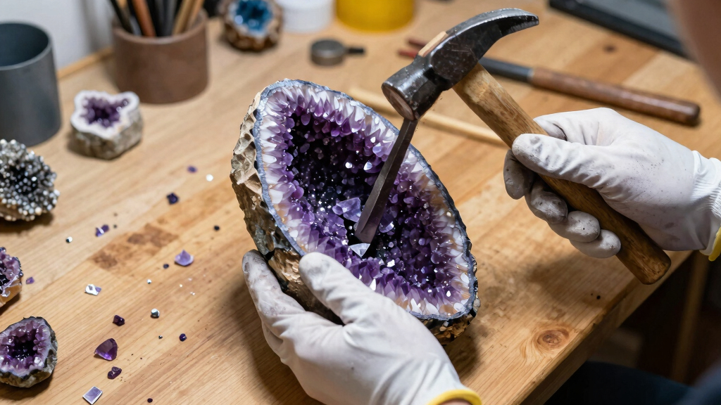 Opening Amethyst Geode!