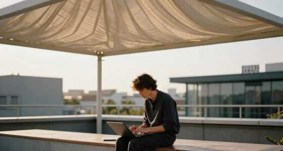 Heatherwick Studio and SPPARC shelter rooftop terrace with pleated canopy at London's Olympia