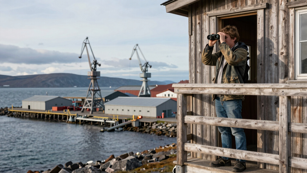 timber observation tower reinterprets kola bay’s industrial shoreline in russia