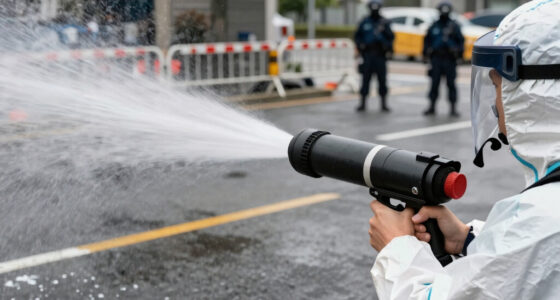 Water cannon fired as crowds face off against police near Belfast