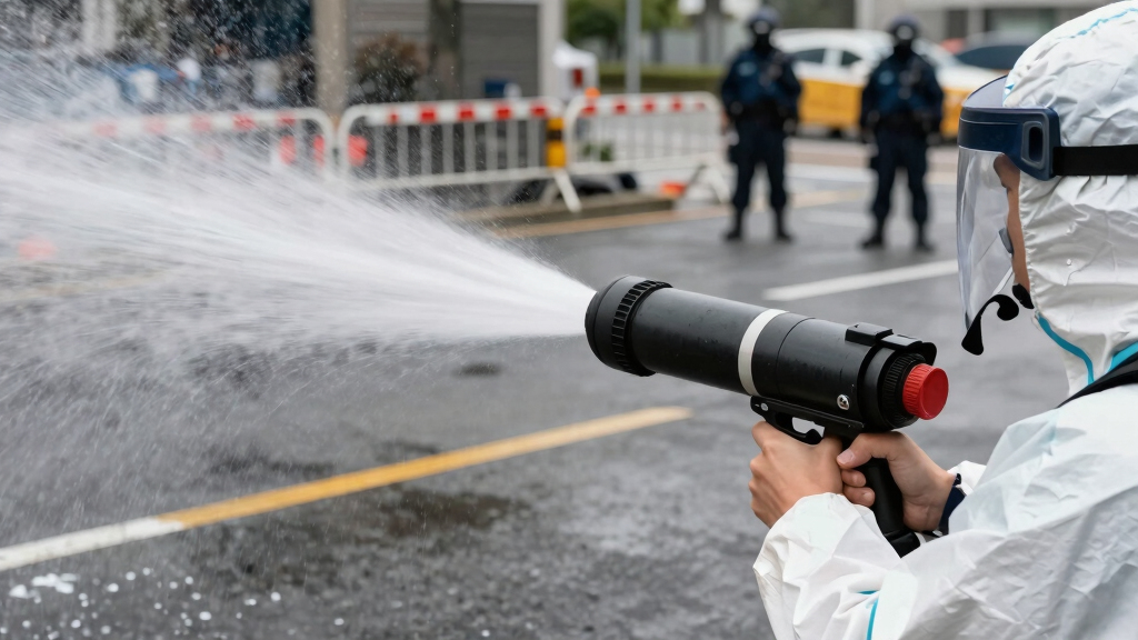 Water cannon fired as crowds face off against police near Belfast