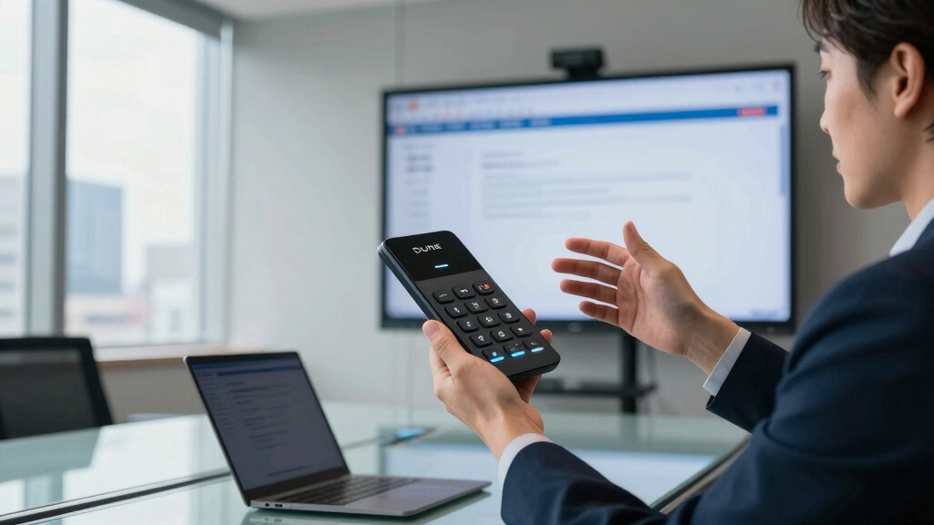 The Dune keypad device can be your meeting controller and more